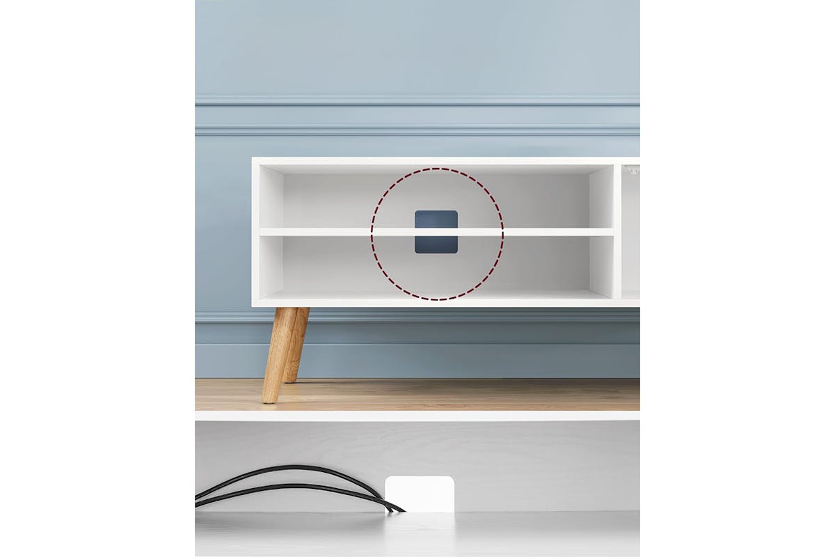 Vasagle Lowboard TV Unit | White-6
