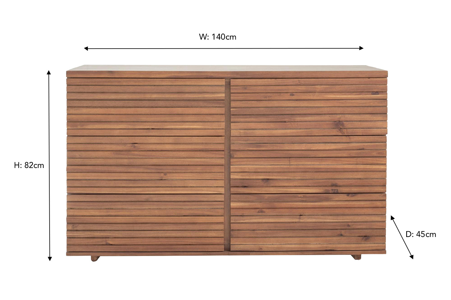 Mooring Dresser | 6 Drawer | Natural-3