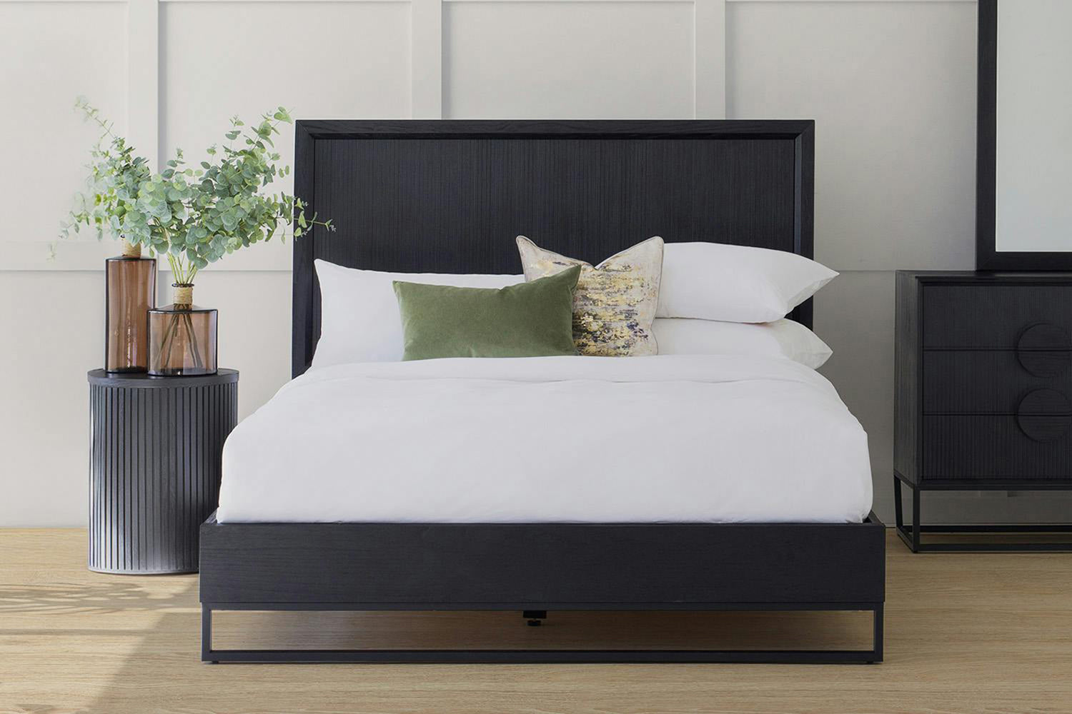 Teca Bed Frame | King | 5ft | Matt Black