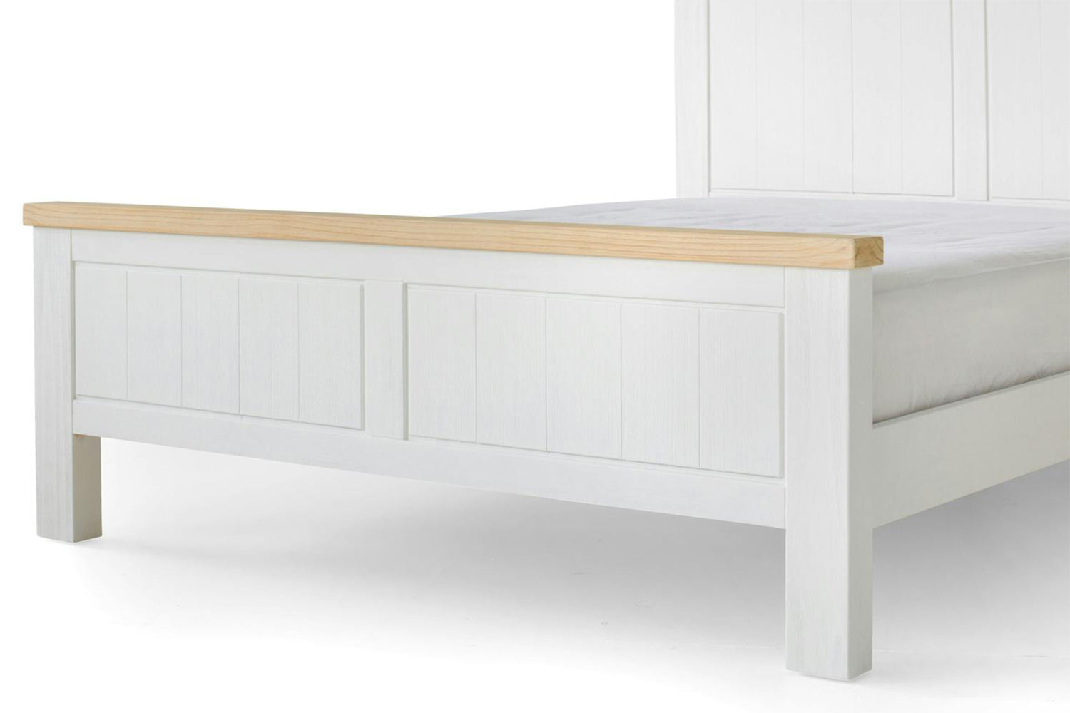 Cotswold Bed Frame | King | 5ft | White/Natural-5