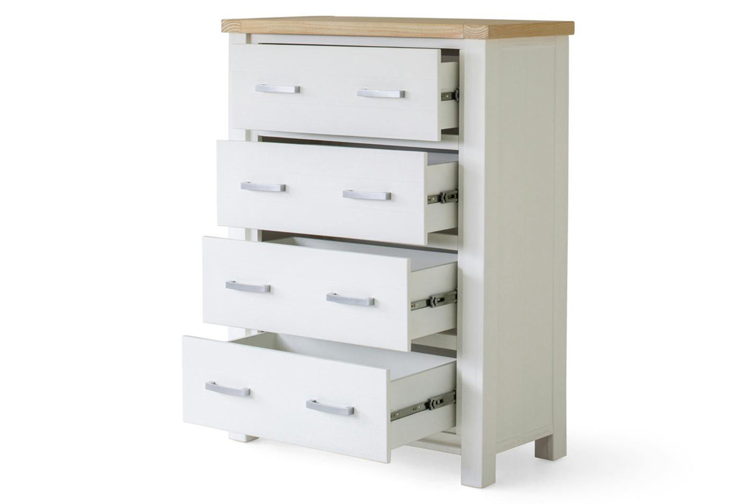 Cotswold Chest Of Drawer | 4 Drawer | White/Natural-5