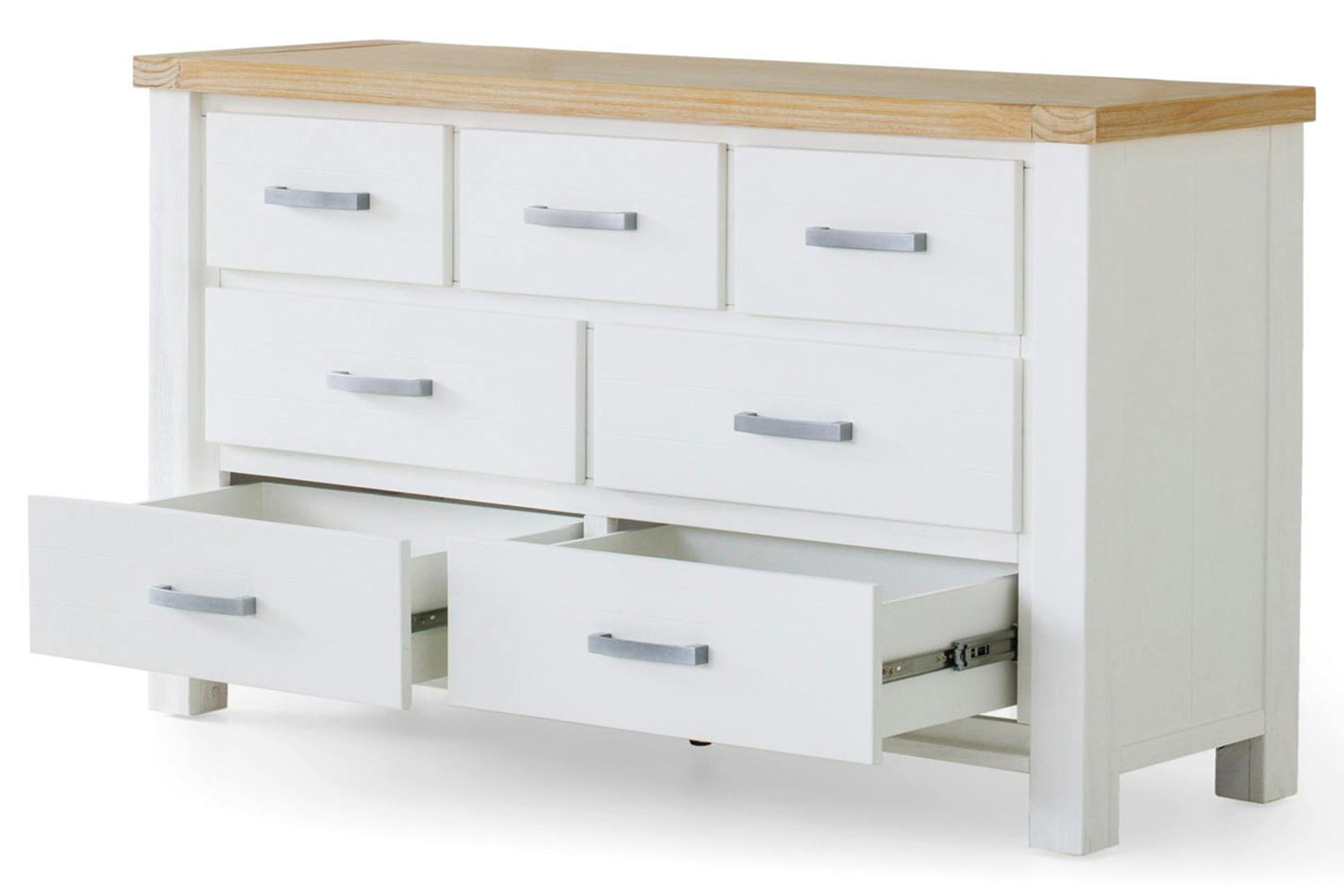 Cotswold Dresser | 7 Drawer | White/Natural-6