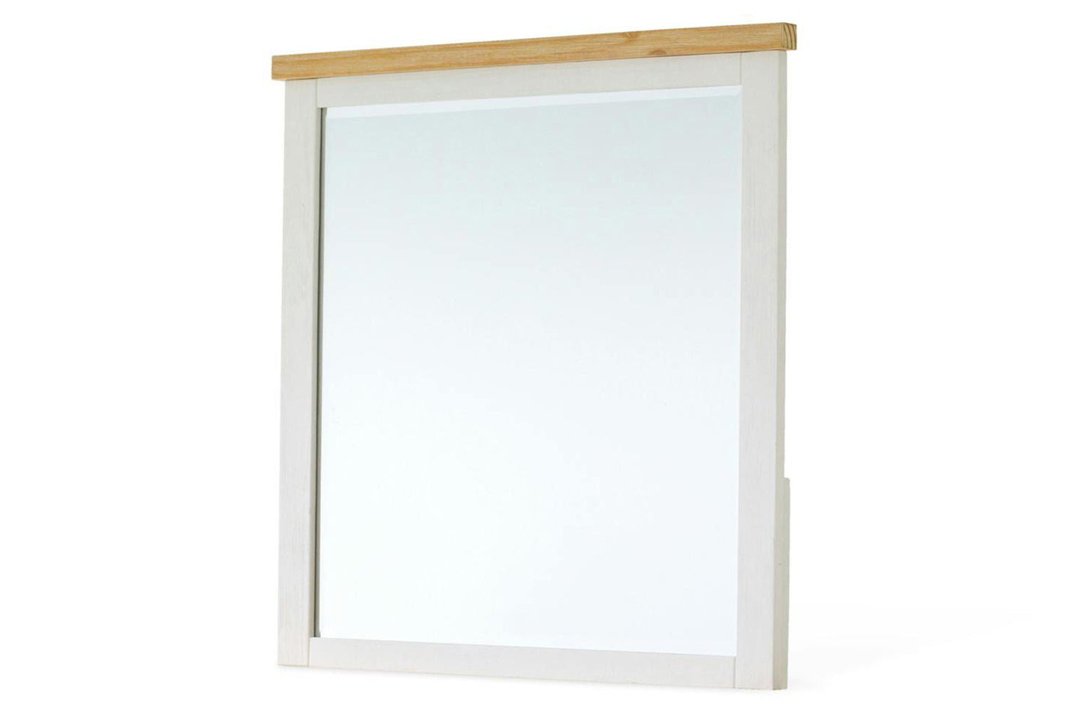 Cotswold Dresser Mirror | White/Natural | 100 x 100 cm-7