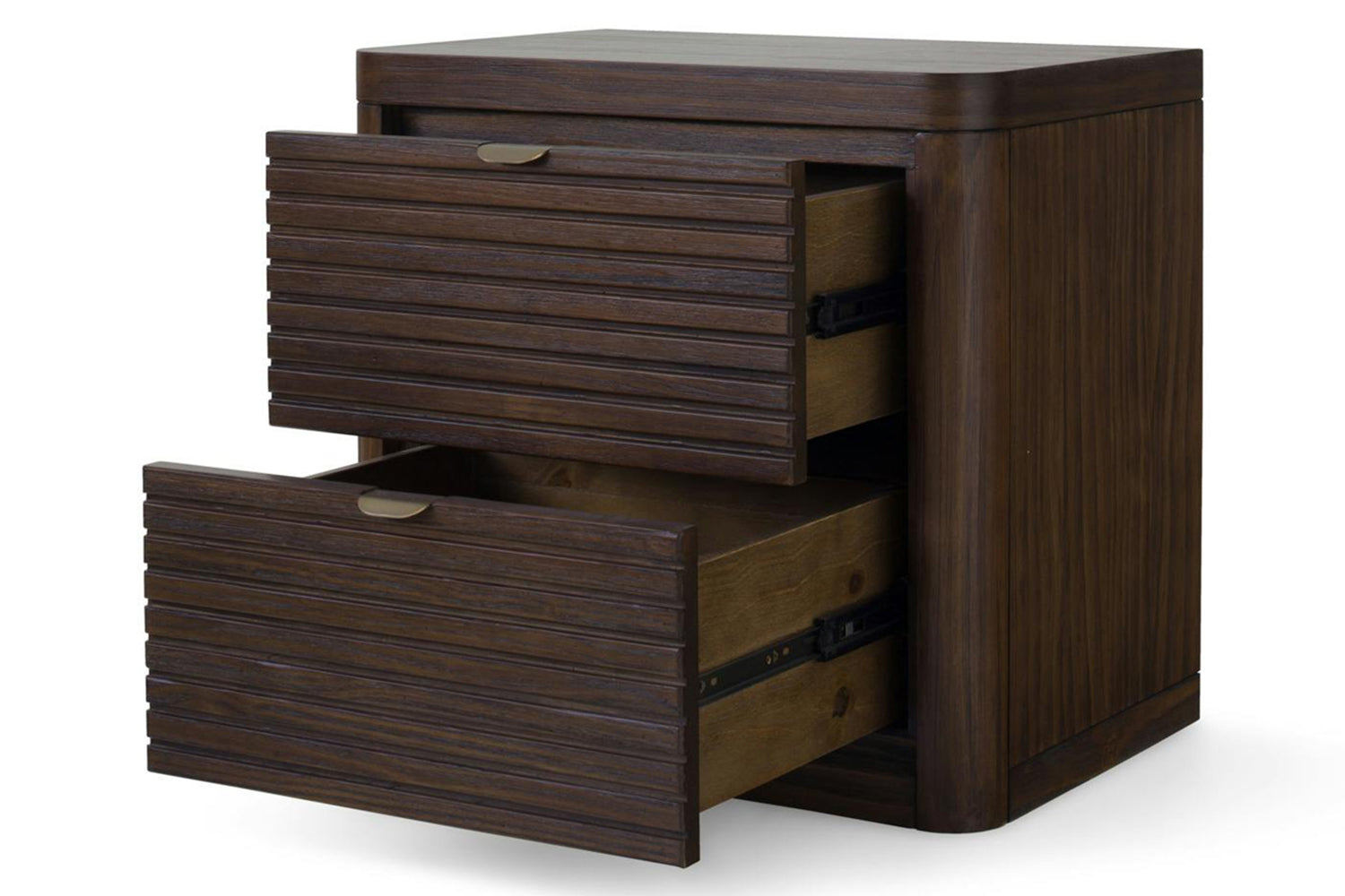 Brunswick Bedside Locker | 2 Drawer | Deep Brown-6