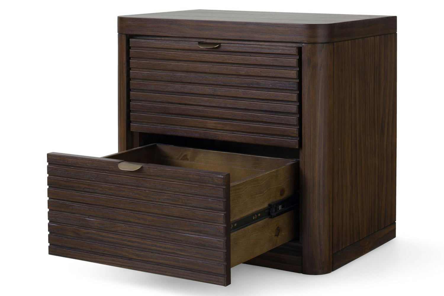 Brunswick Bedside Locker | 2 Drawer | Deep Brown-5