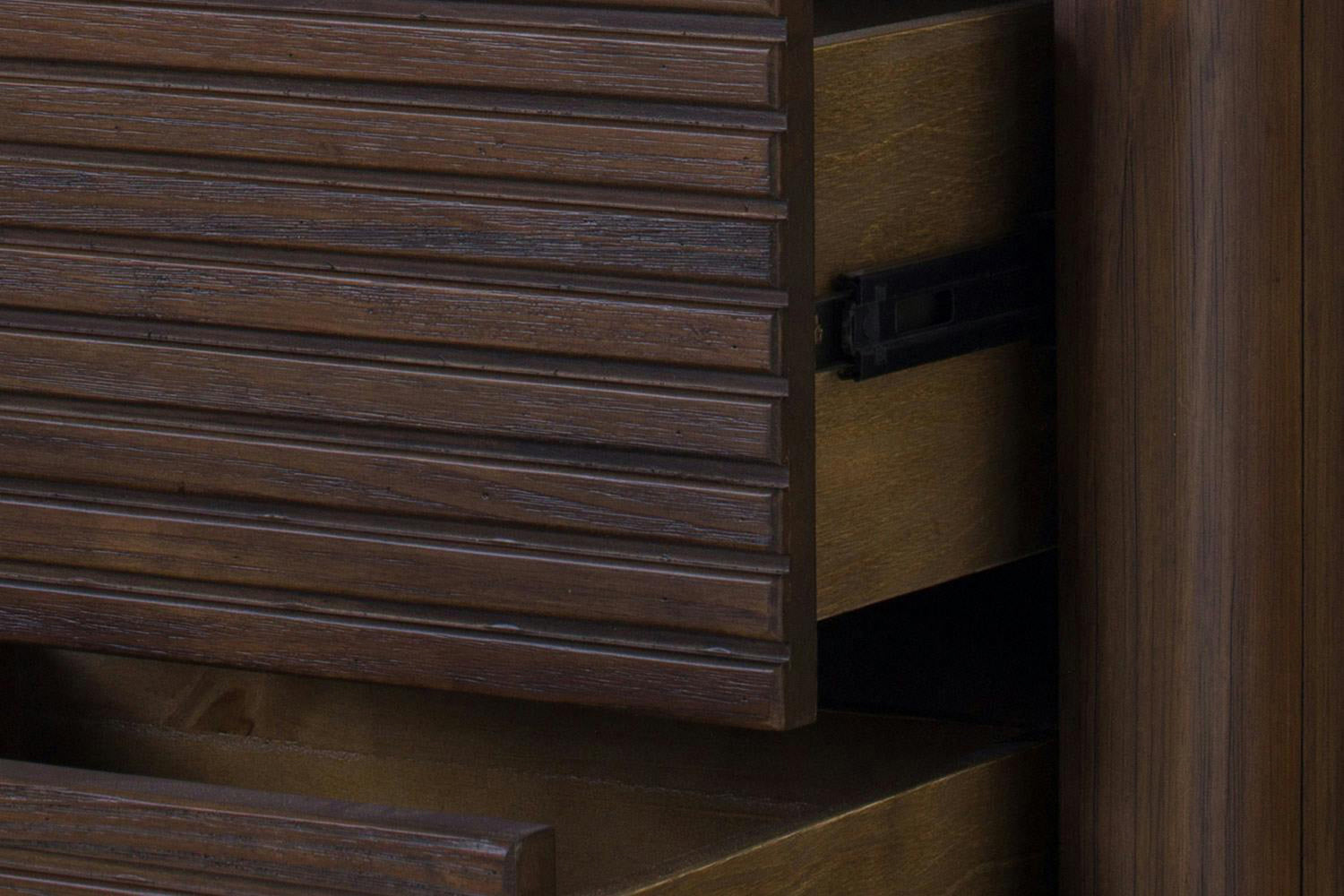 Brunswick Bedside Locker | 2 Drawer | Deep Brown-8
