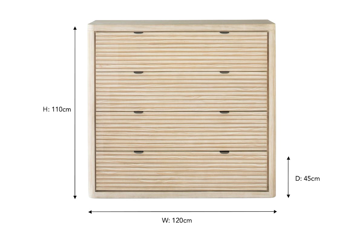 Albury Chest Of Drawer | 4 Drawer | Oak Effect-3