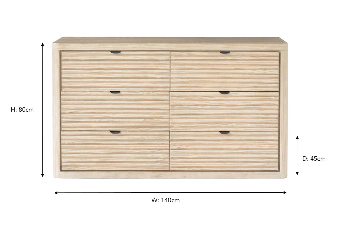 Albury Dresser | 6 Drawer | Oak Effect-3