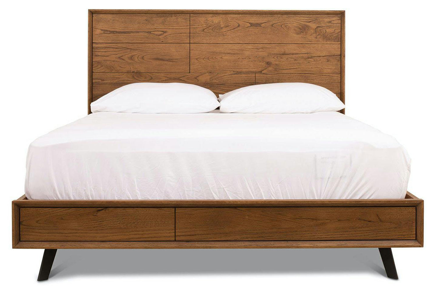 Hamilton Bed Frame | King | 5ft | Aged Oak Veneer-2