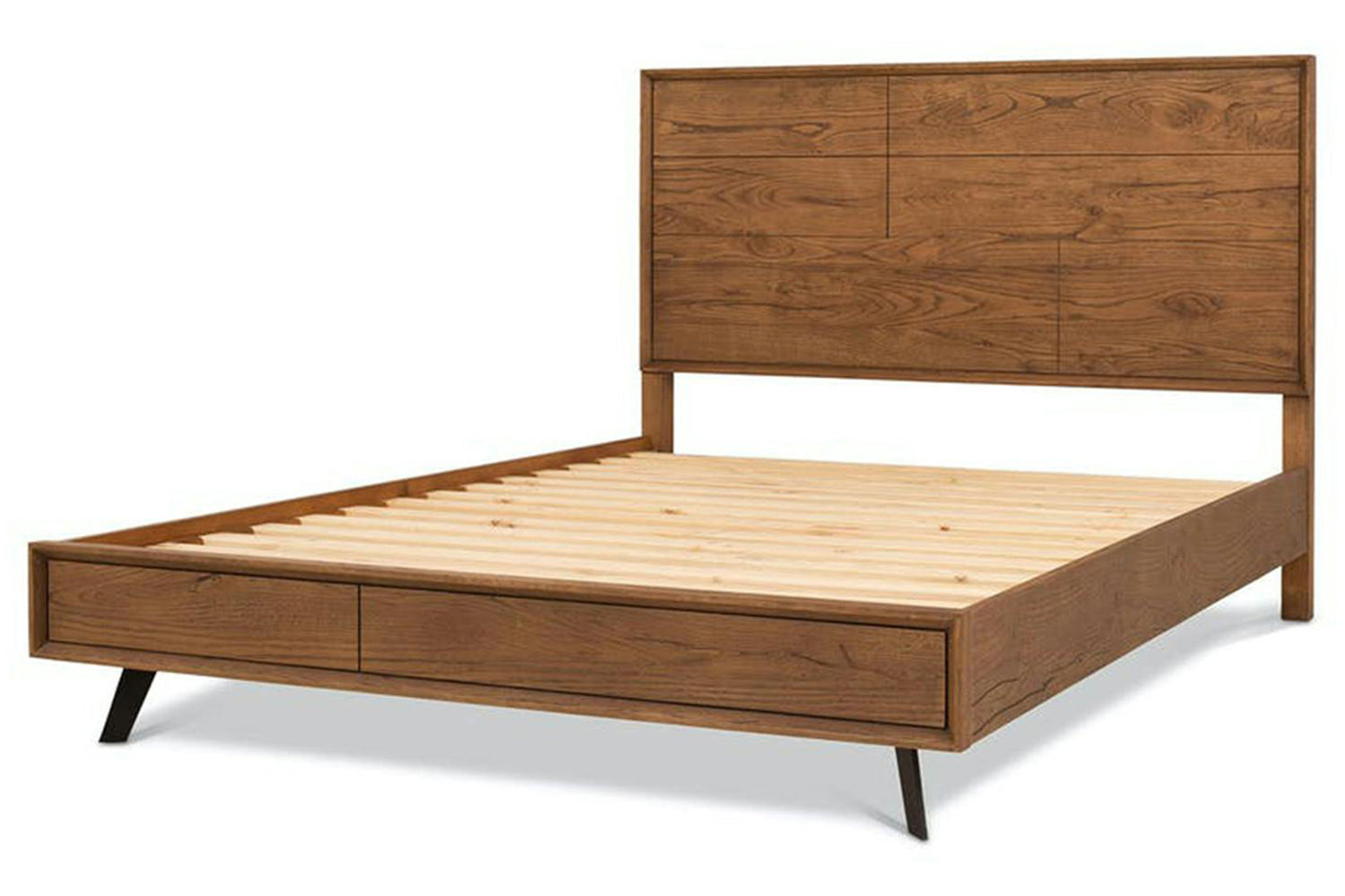 Hamilton Bed Frame | Super King | 6ft | Aged Oak Veneer-5