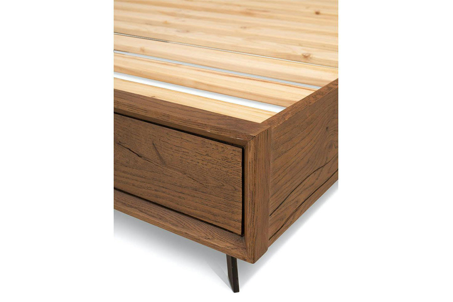 Hamilton Bed Frame | Super King | 6ft | Aged Oak Veneer-9