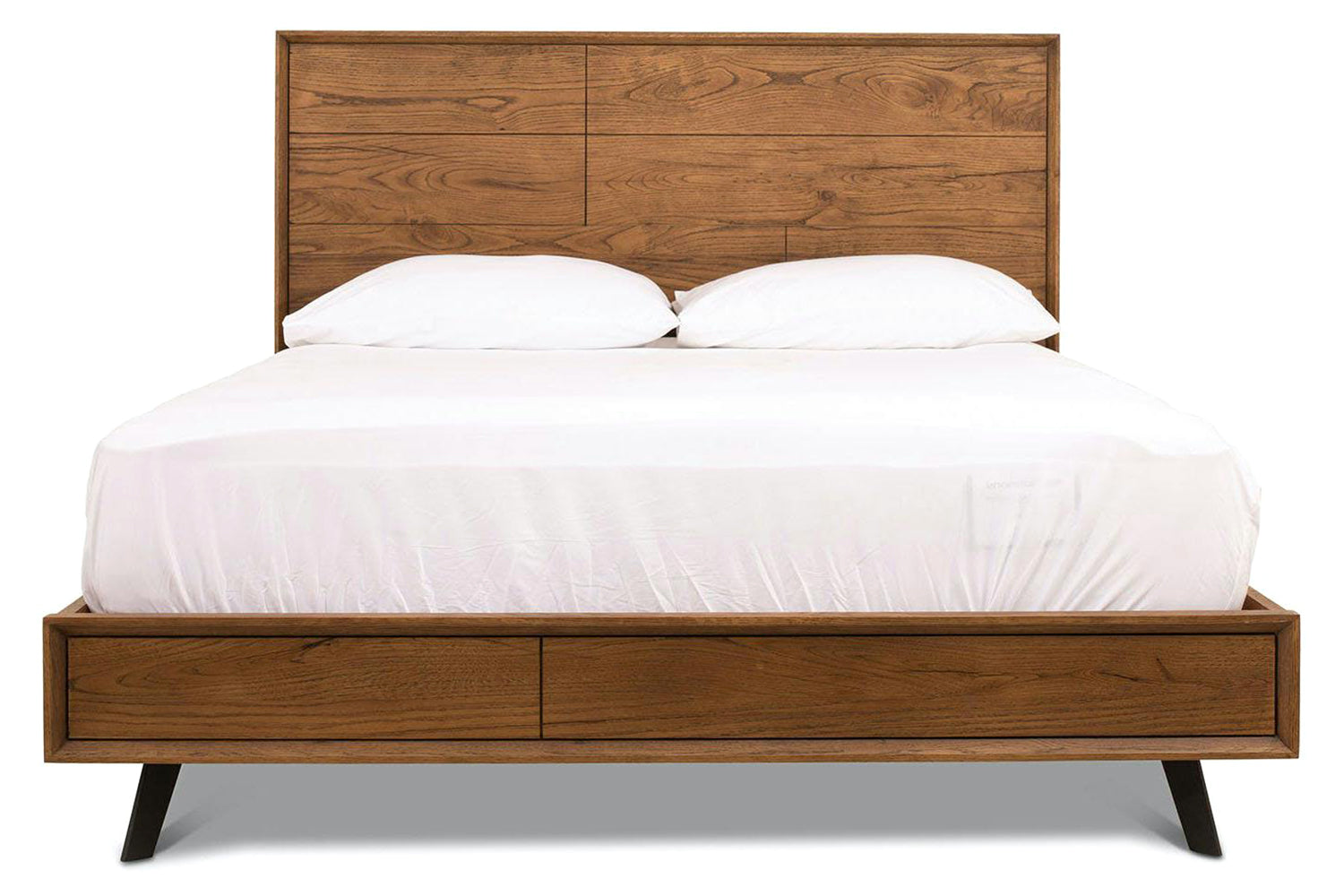 Hamilton Bed Frame | Double | 4ft6 | Aged Oak Veneer-2