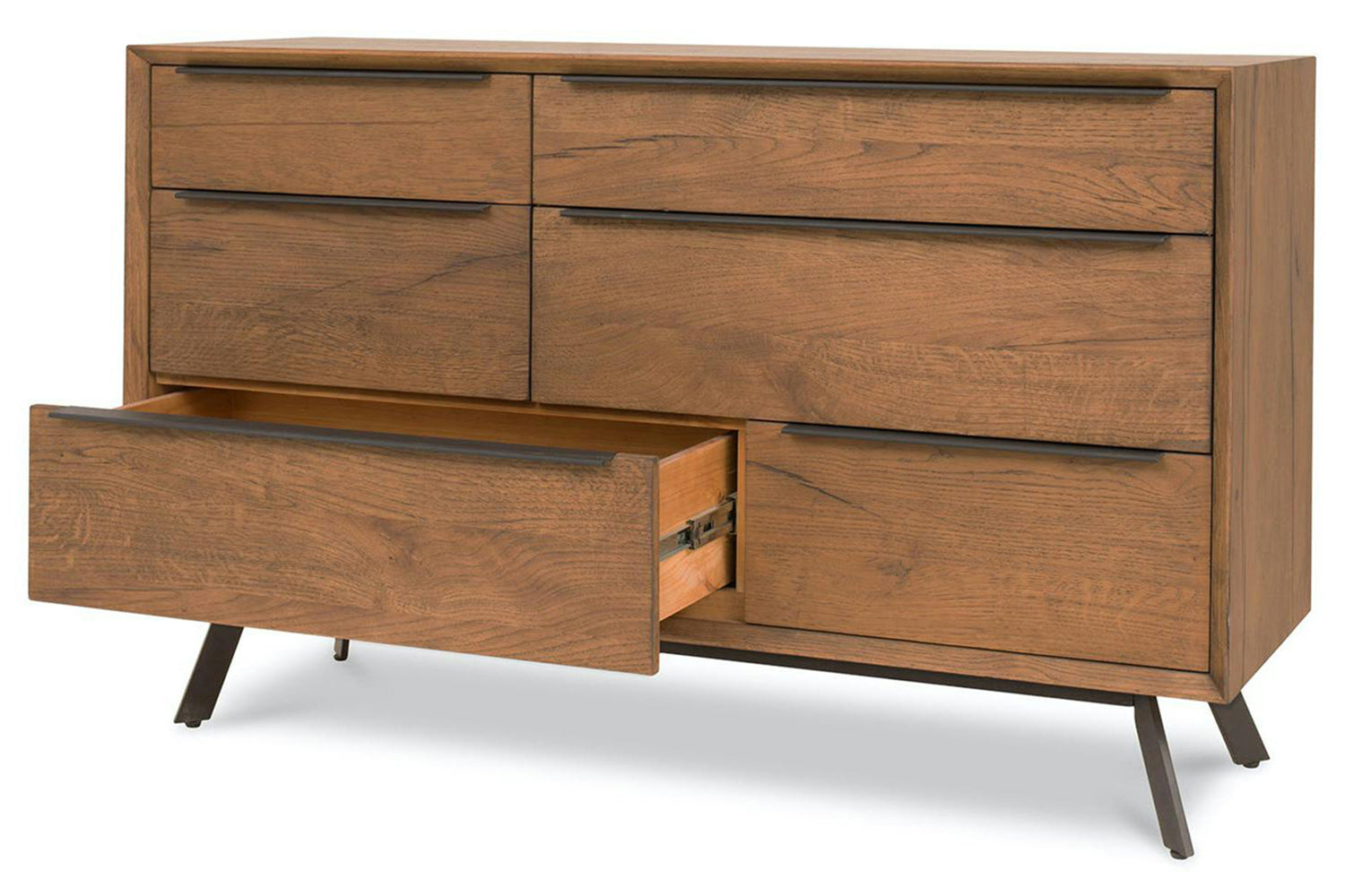 Hamilton Dresser | 6 Drawer | Aged Oak Veneer-5