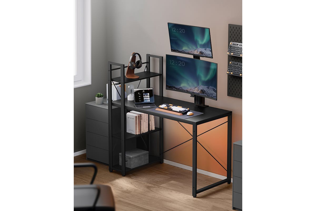 Vasagle Computer Desk | Ebony Black-2