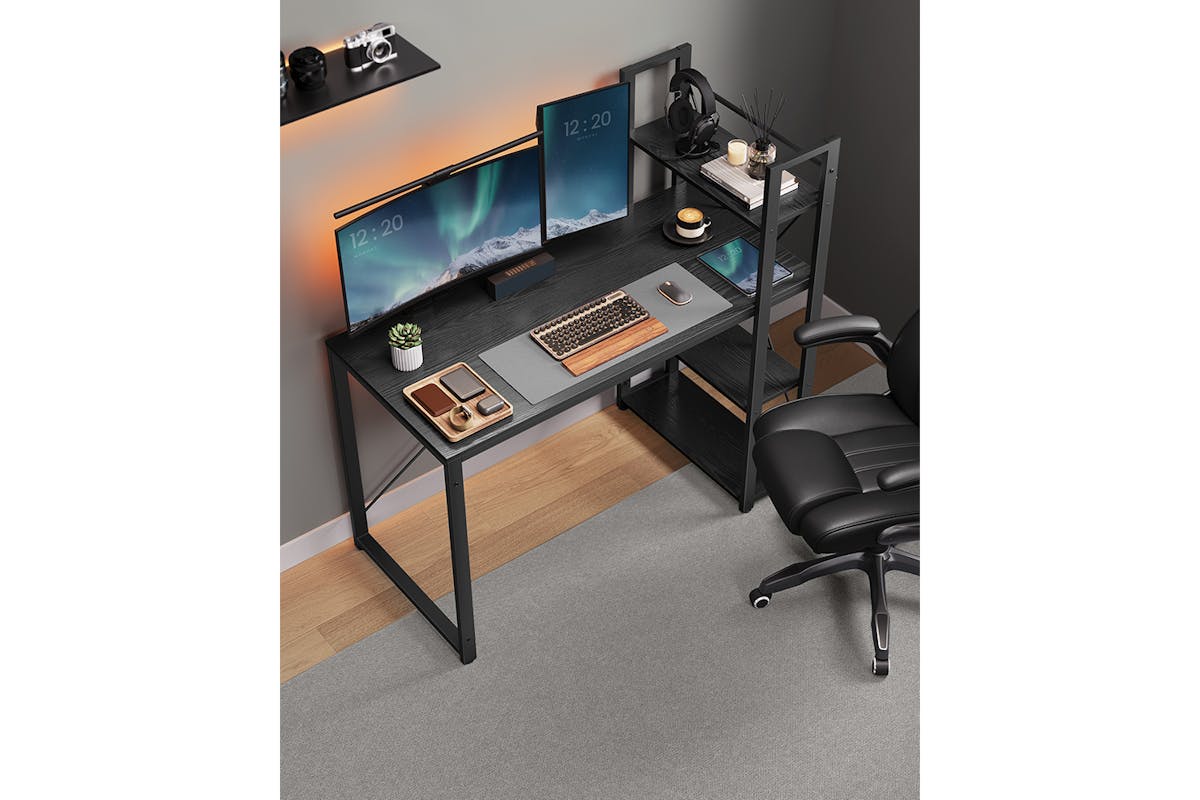 Vasagle Computer Desk | Ebony Black-4