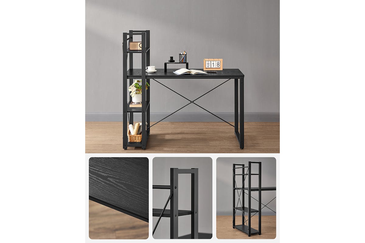 Vasagle Computer Desk | Ebony Black-5