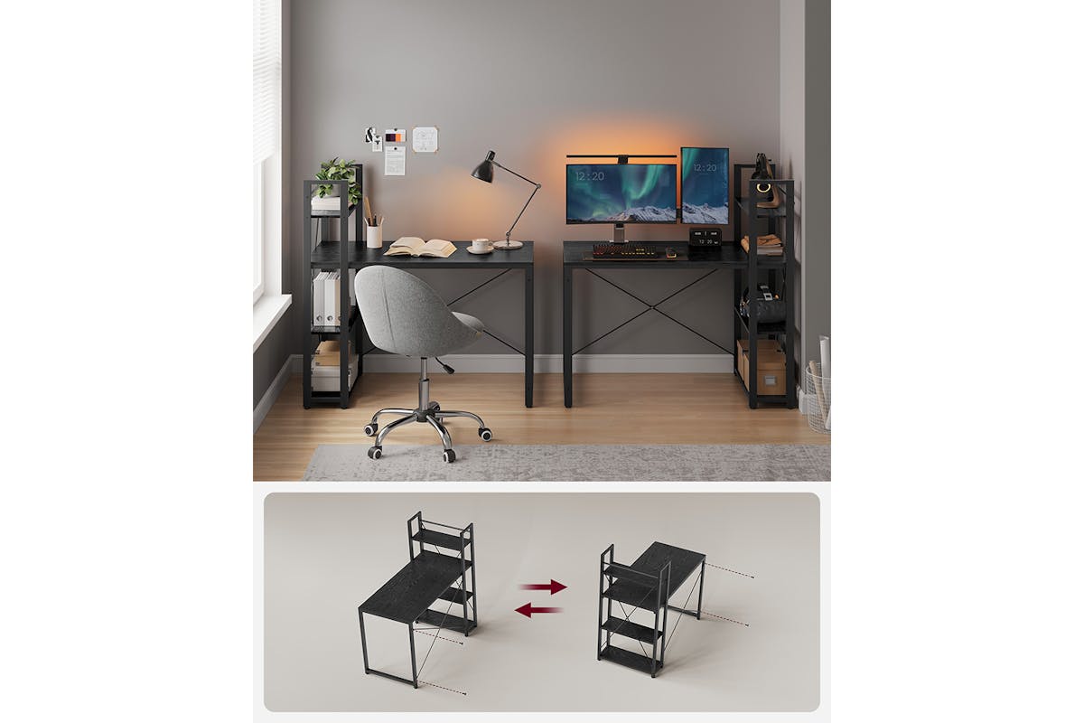 Vasagle Computer Desk | Ebony Black-6