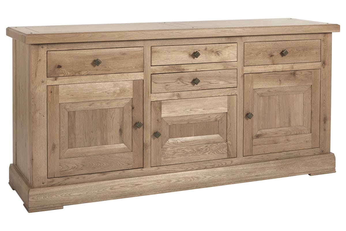 Monastery 3 Door Sideboard | Grey Oil-3