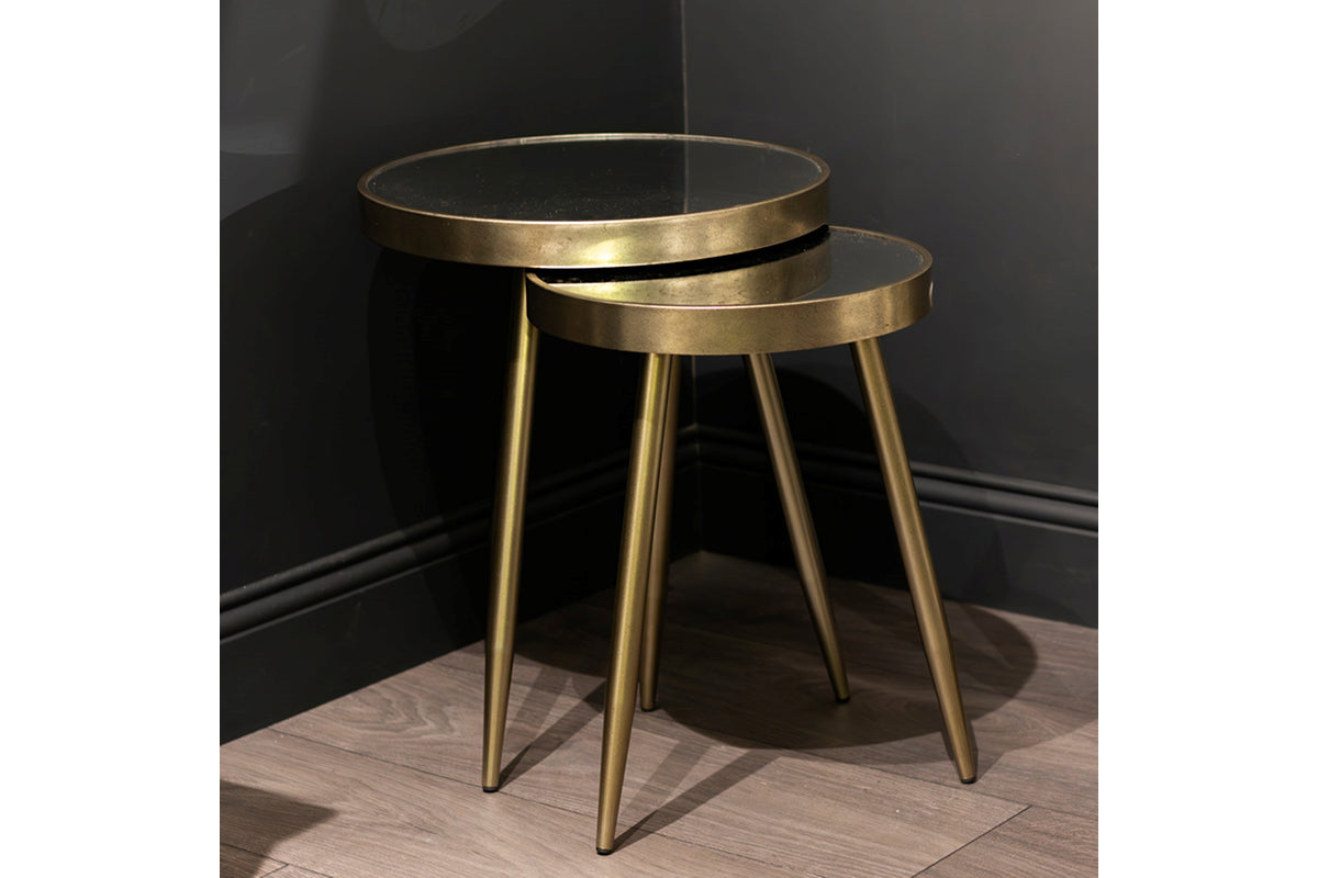 Lyra Tray Table | Champagne | Set of 2-4