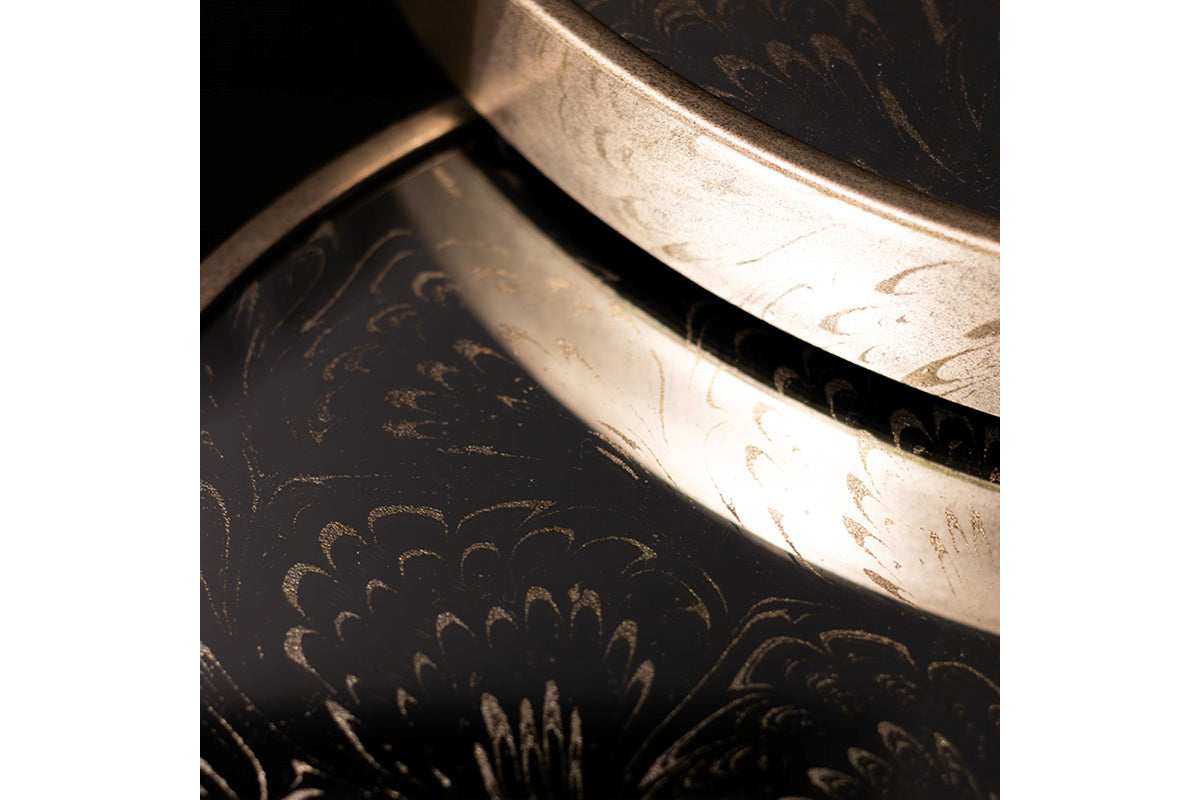 Lyra Tray Table | Champagne | Set of 2-8