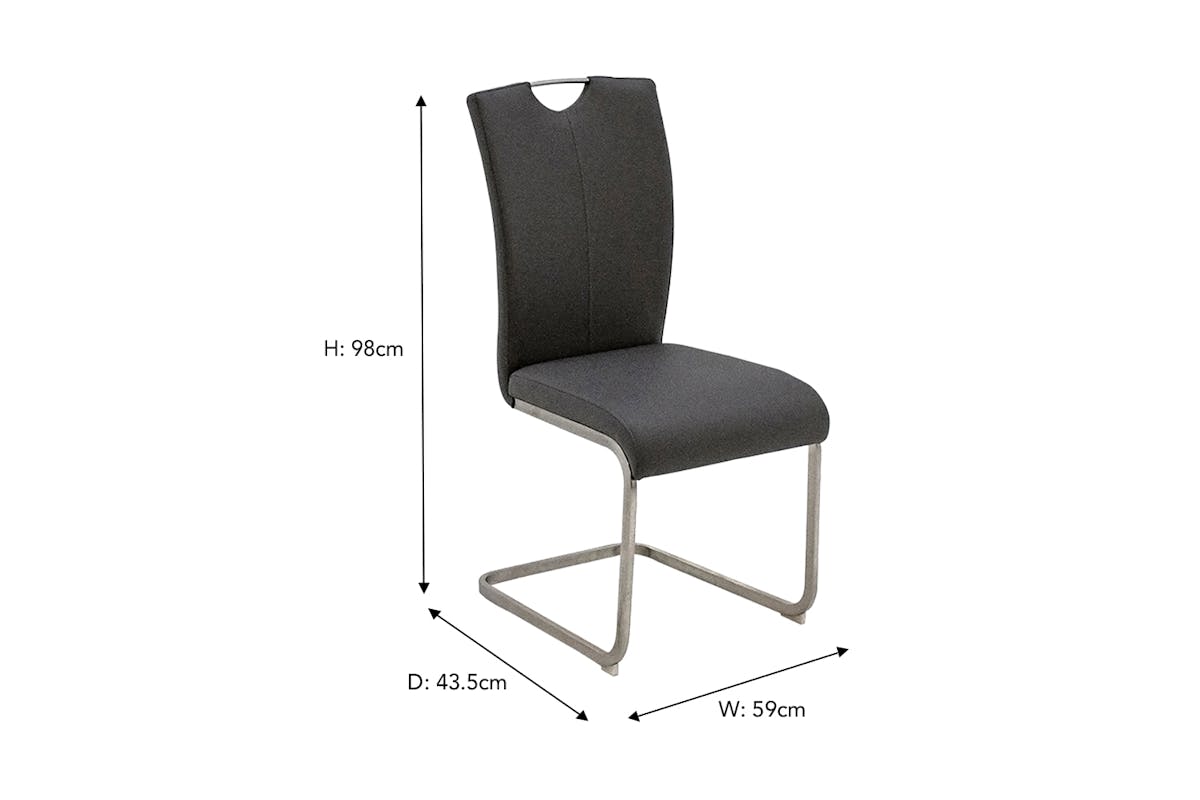 Riyah Dining Chair | Grey-3