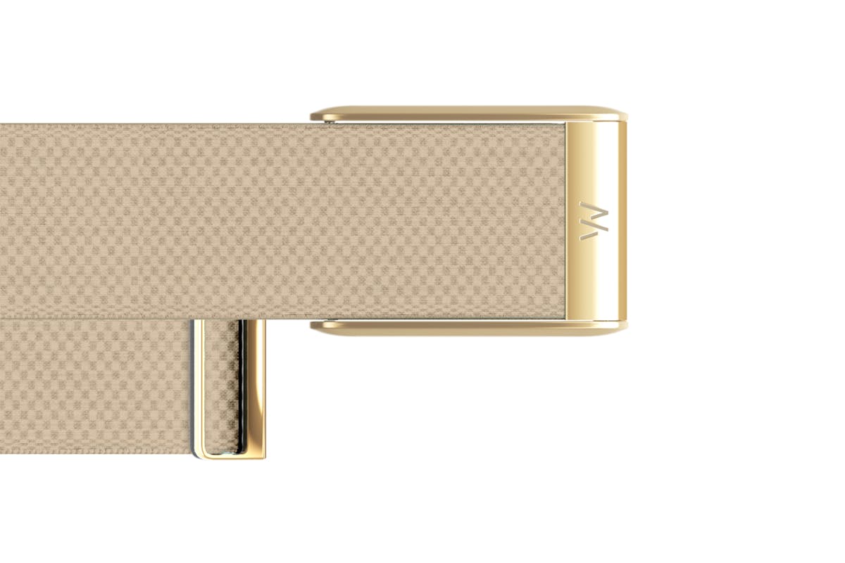 Whoop 5.0 SuperKnit Luxe Band | Compatible with One, Peak | Dune/Gold-3