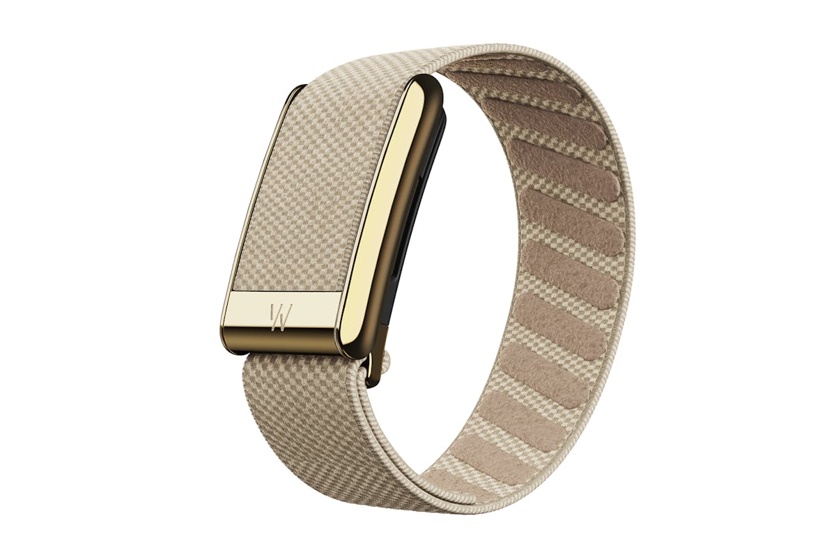 Whoop 5.0 SuperKnit Luxe Band | Compatible with One, Peak | Dune/Gold-4
