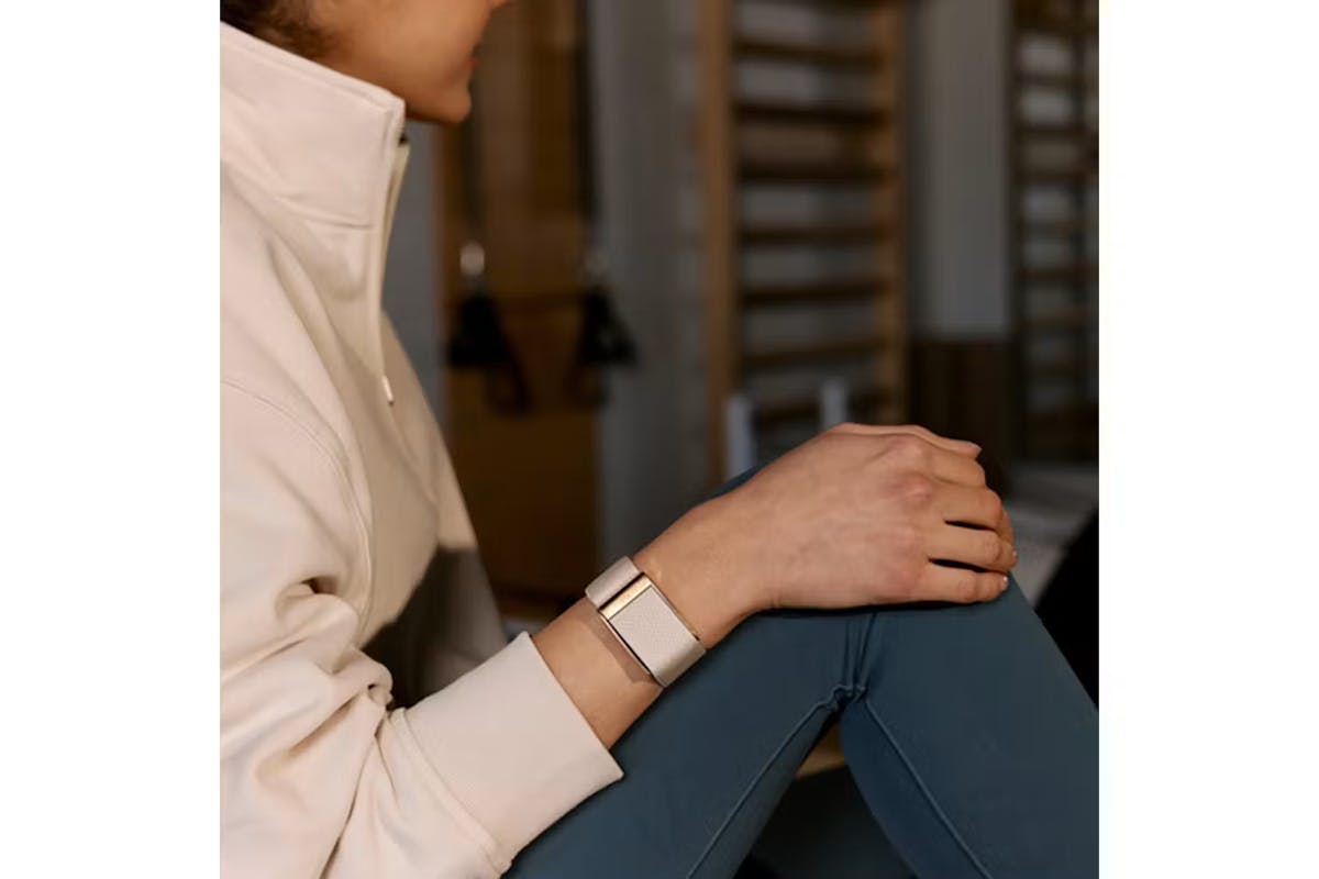 Whoop 5.0 SuperKnit Luxe Band | Compatible with One, Peak | Dune/Gold-2