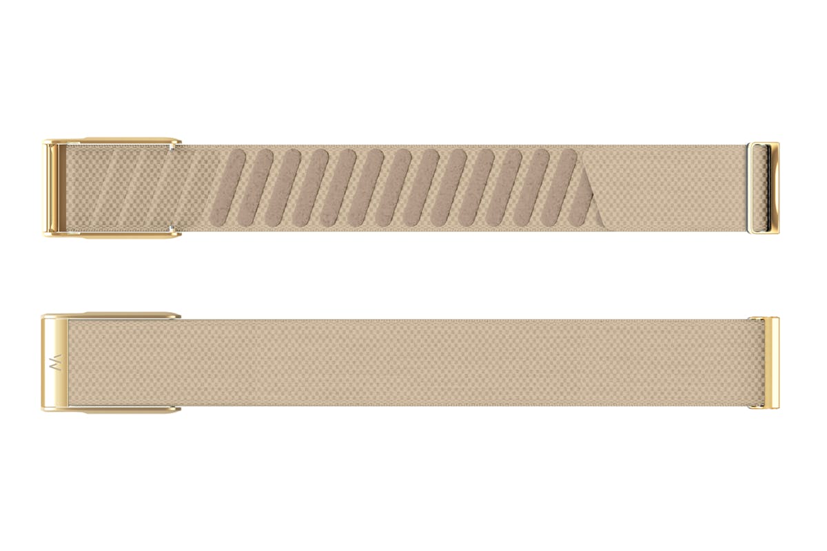 Whoop MG SuperKnit Luxe Band | Compatible with One, Peak, Life | Dune/Gold