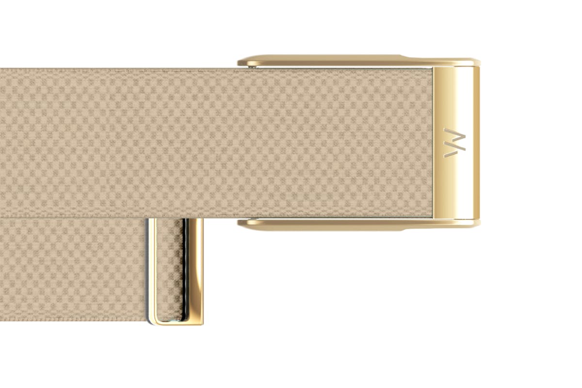 Whoop MG SuperKnit Luxe Band | Compatible with One, Peak, Life | Dune/Gold-3