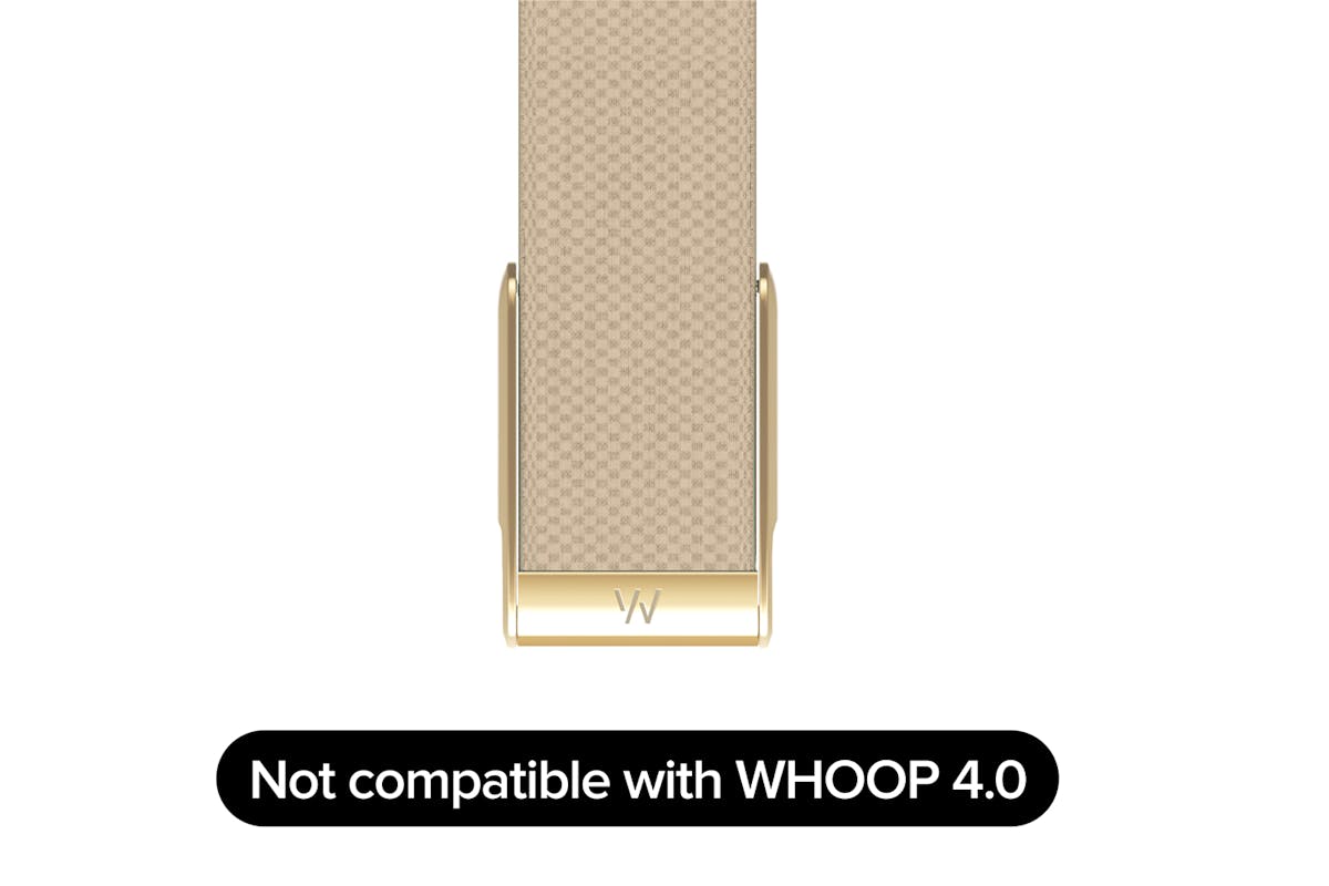 Whoop MG SuperKnit Luxe Band | Compatible with One, Peak, Life | Dune/Gold-6