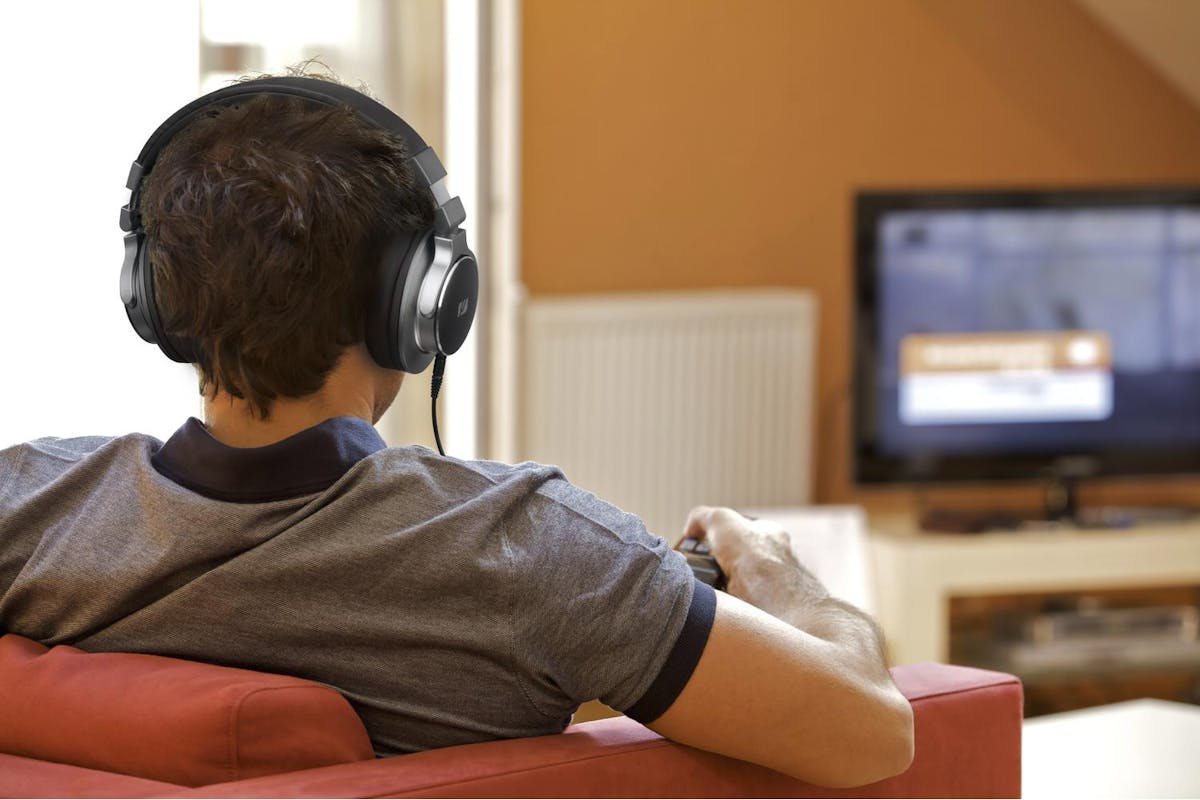 Muse Portable Or Wired Tv Headphones | Over Ear | With 6m Cable | In Black-8