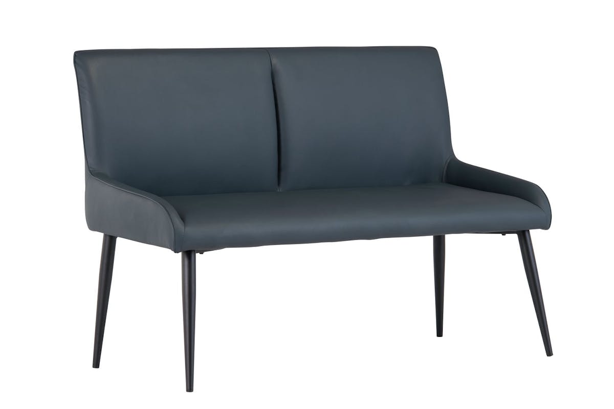 Maisy Bench | Leather | Blue