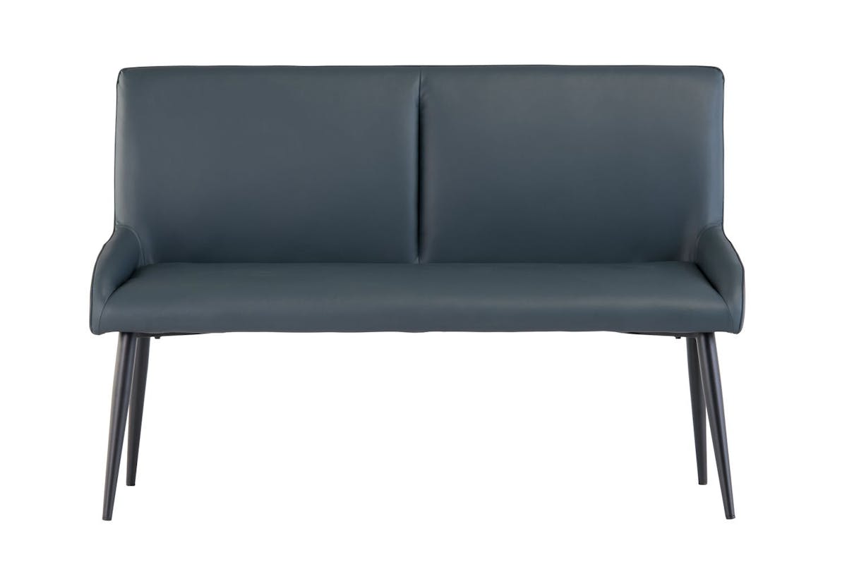 Maisy Bench | Leather | Blue-2