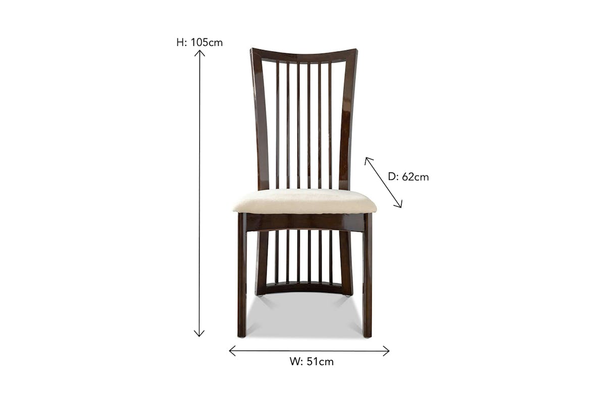 Mainz Dining Chair | Fabric | Brown-7