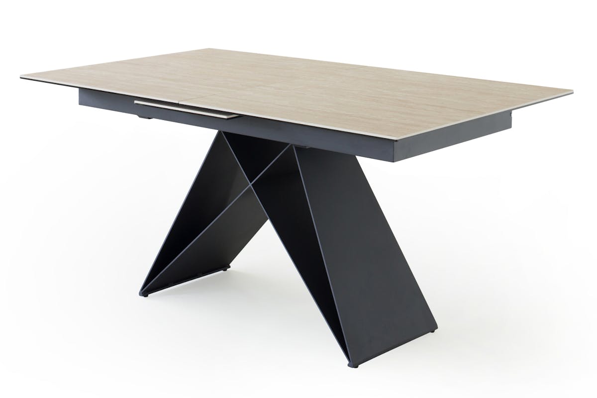 Massimo Rectangular Extending Dining Table | 160 - 200 Cm | Beige-2