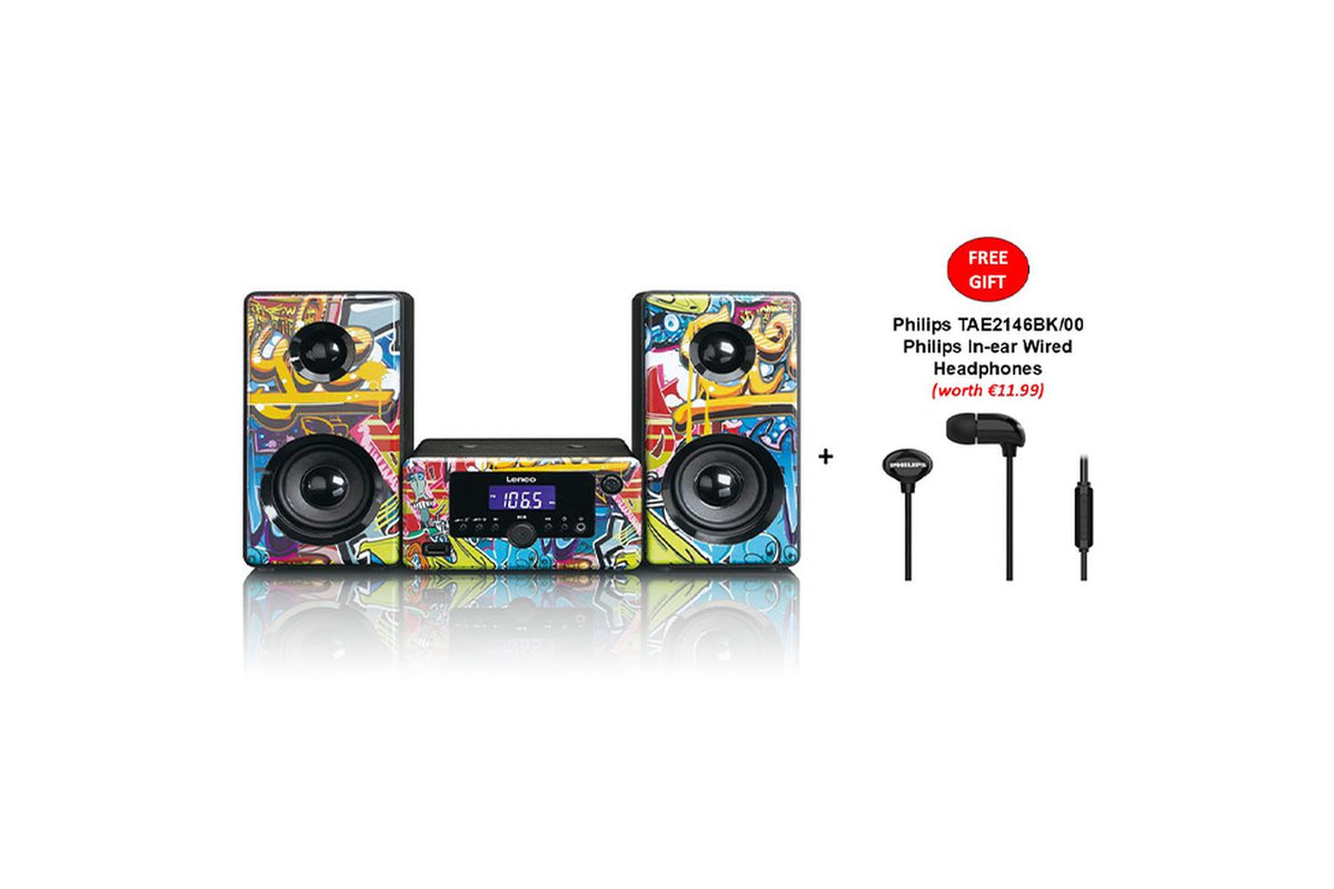 Lenco | Tags Graffiti Micro System With Alarm