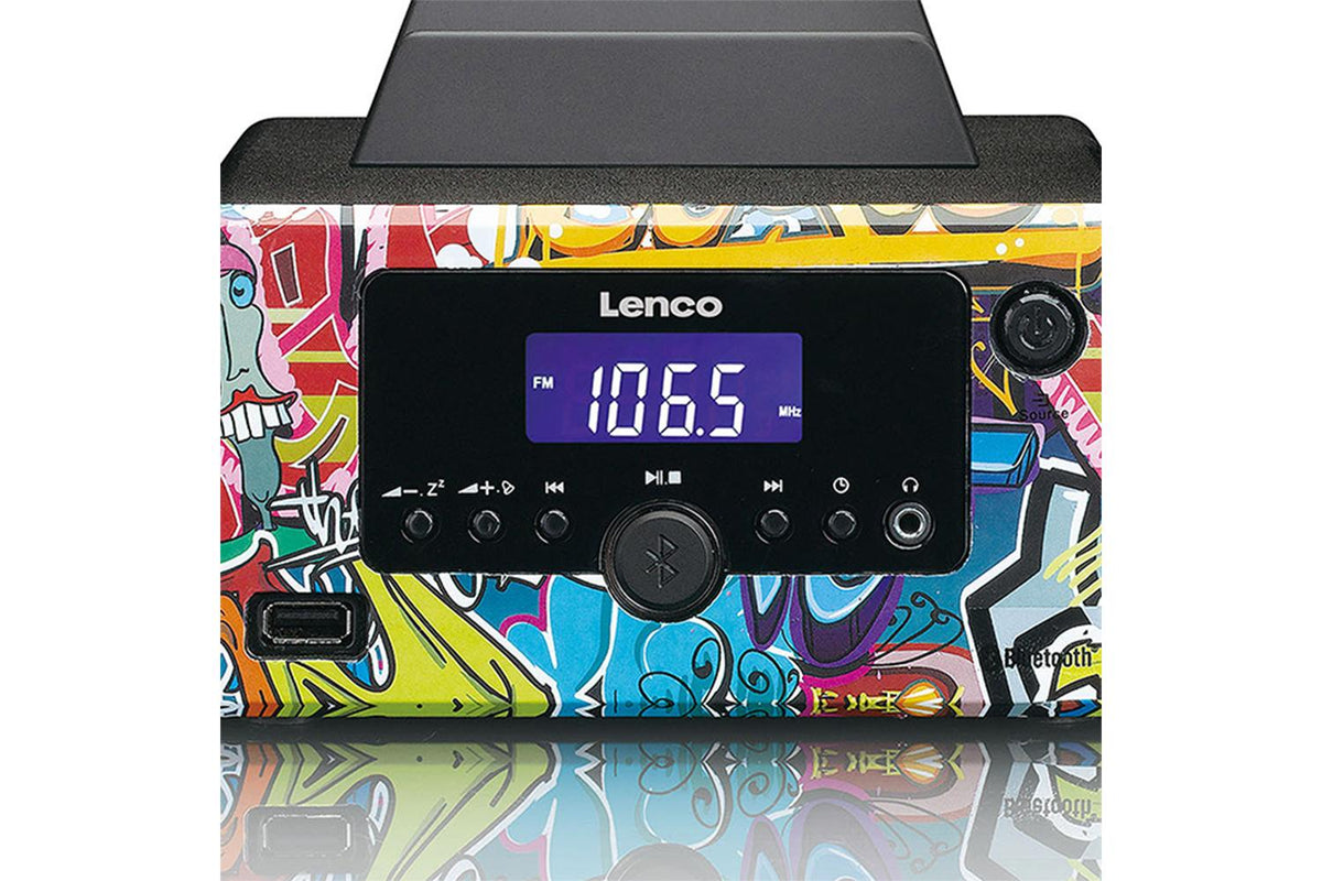 Lenco | Tags Graffiti Micro System With Alarm-4