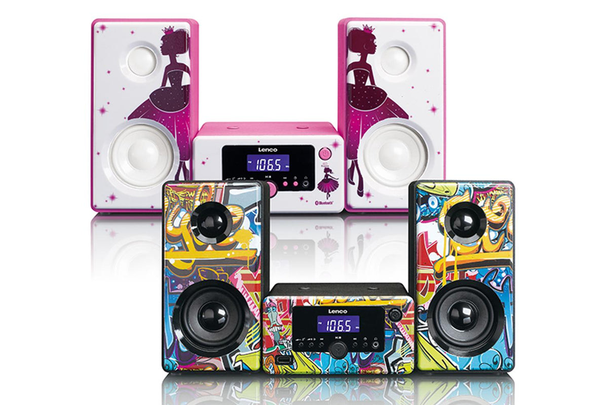 Lenco | Tags Graffiti Micro System With Alarm-6