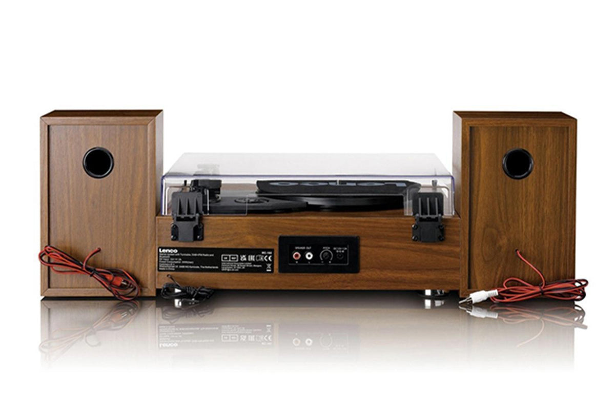 Lenco MC-160WD-UK Turntable With Bluetooth And Wooden Speakers | Record Player | HiFi System | Wood-3