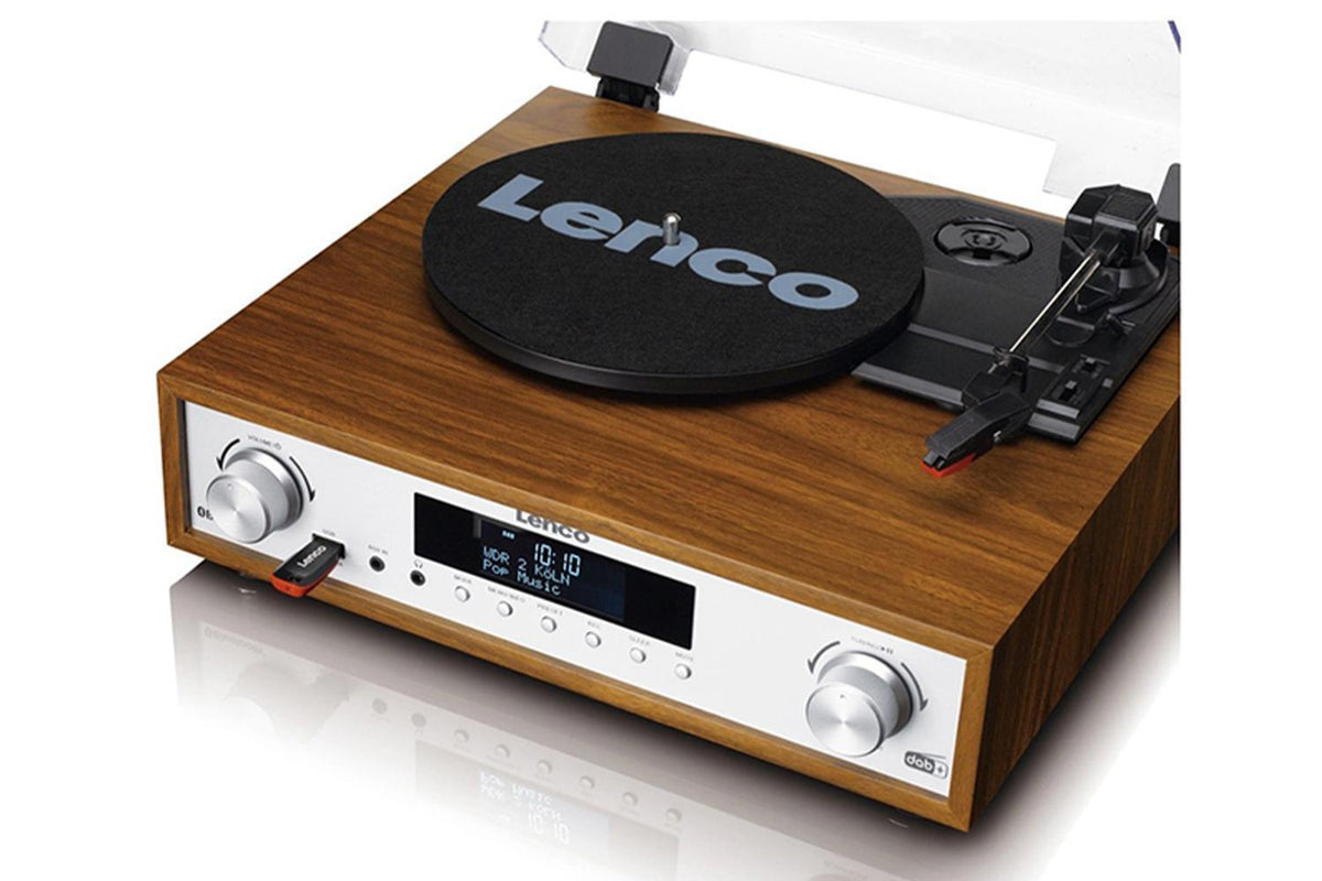 Lenco MC-160WD-UK Turntable With Bluetooth And Wooden Speakers | Record Player | HiFi System | Wood-5