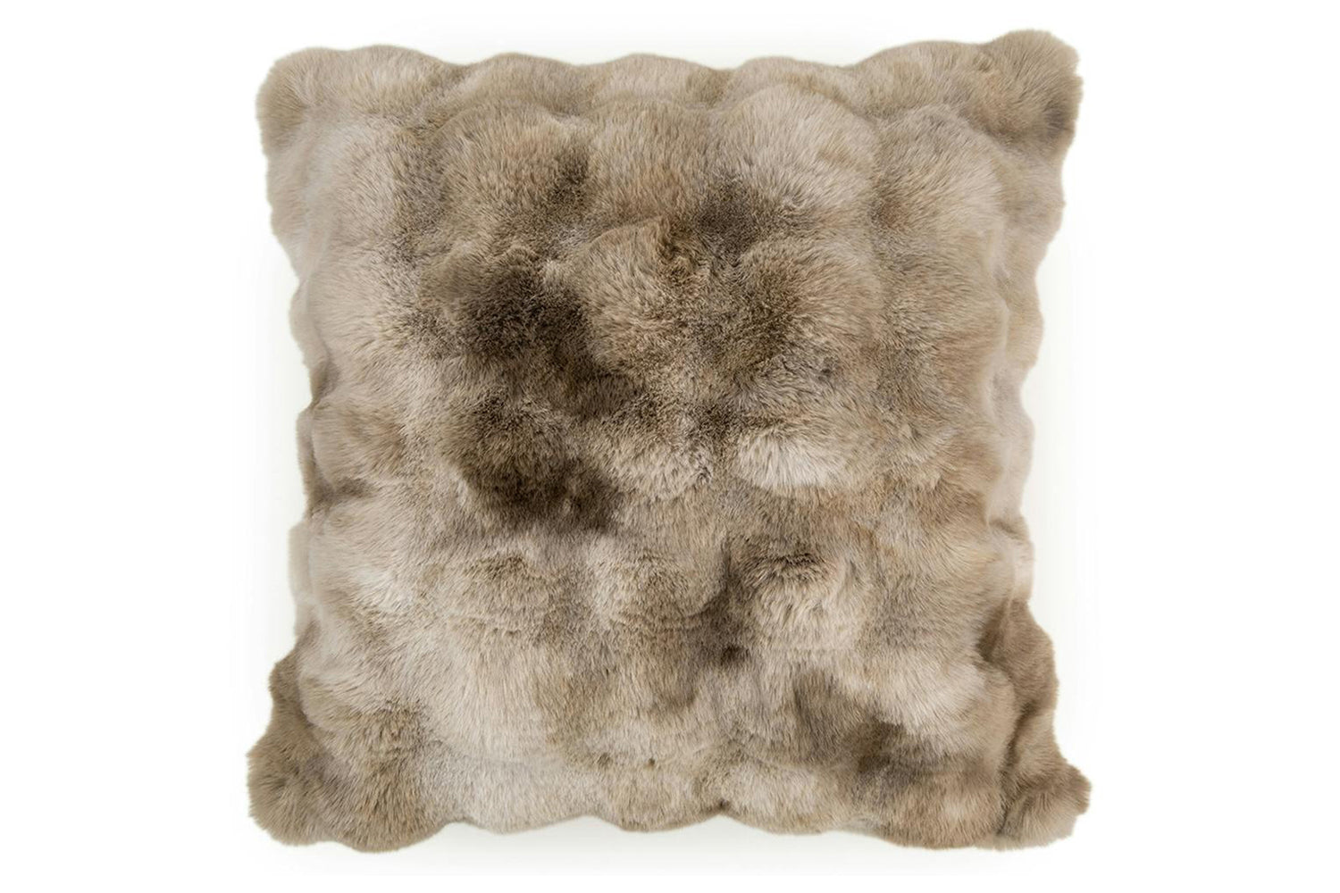 Luxury Natural Texture Faux Fur Cushion | Natural | 50 x 50 cm