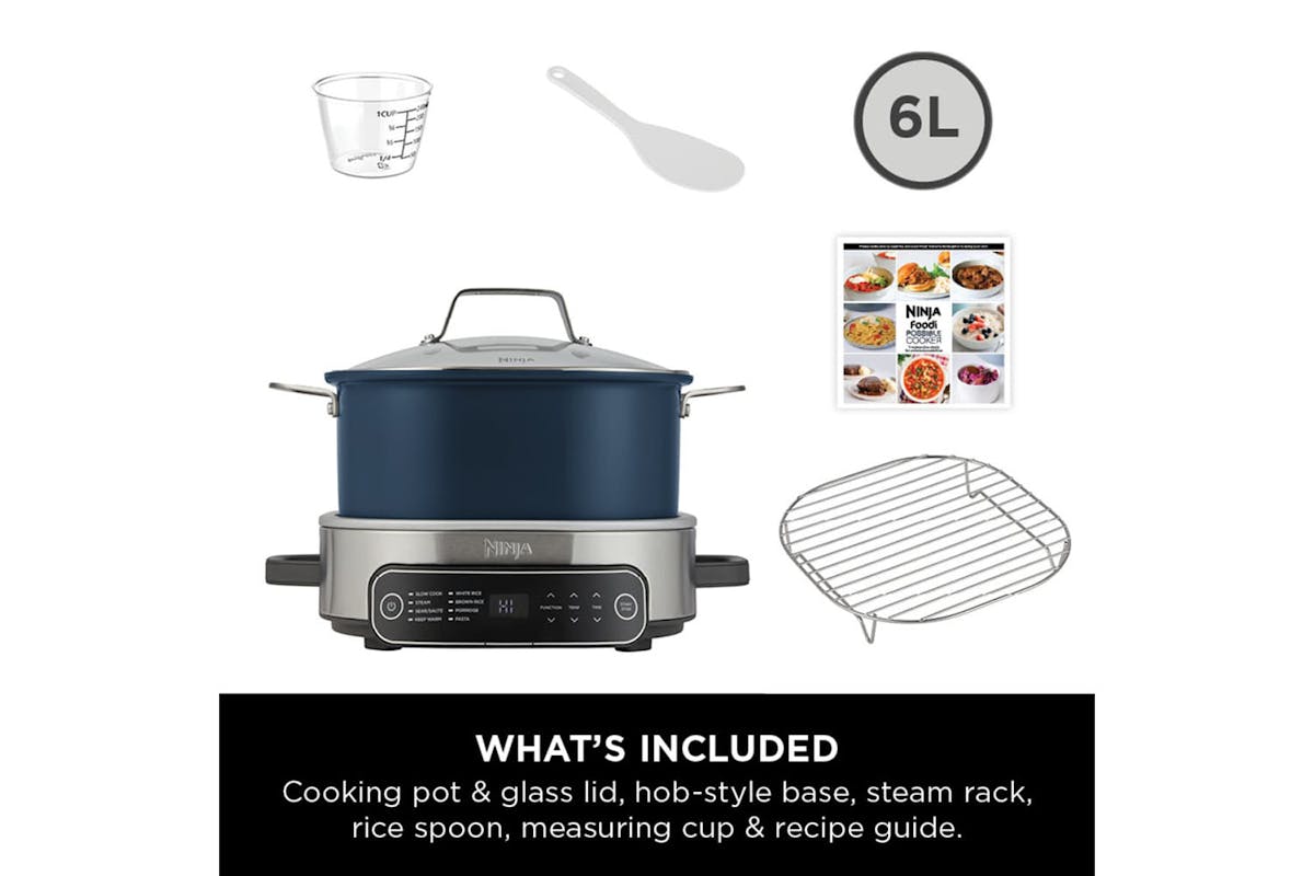 Ninja 6L Foodi Possible 8-in-1 Slow Cooker | MC1101UK | Midnight Blue-2