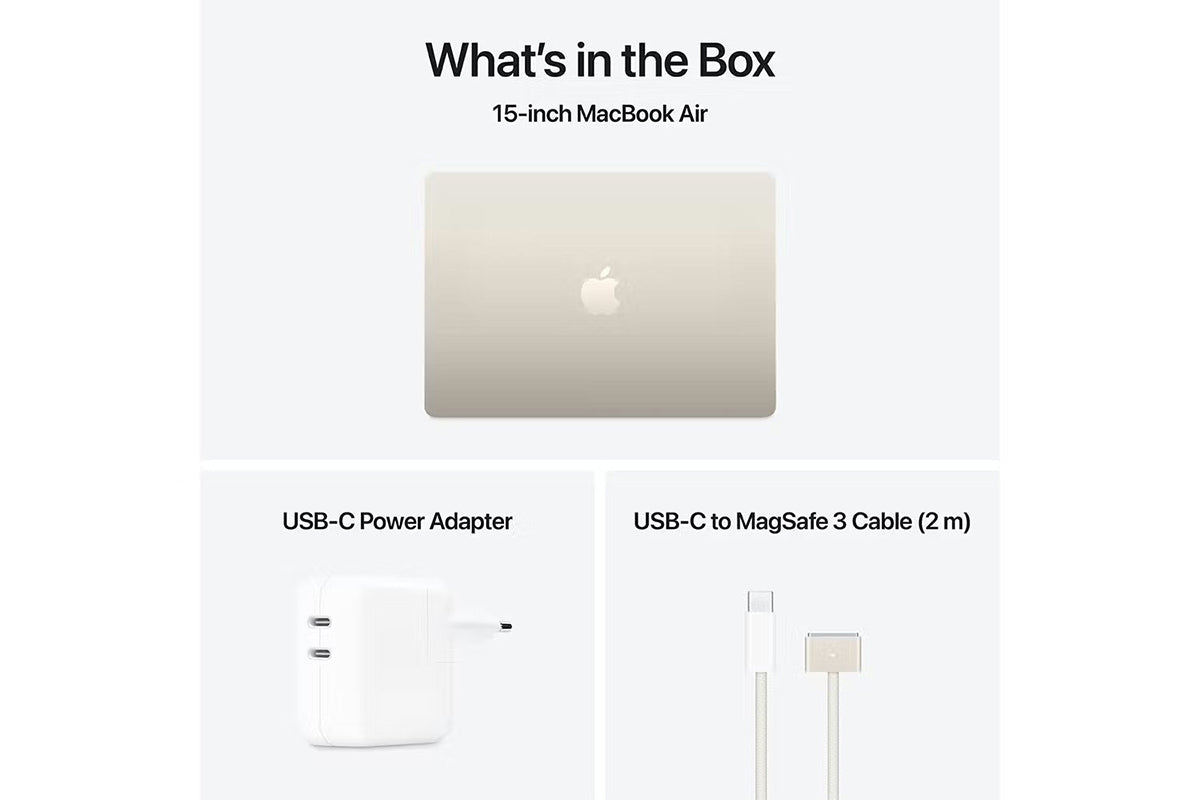 MacBook Air 15.3" | M4 | 10-Core CPU | 24GB | 512GB | Starlight (2025)-7