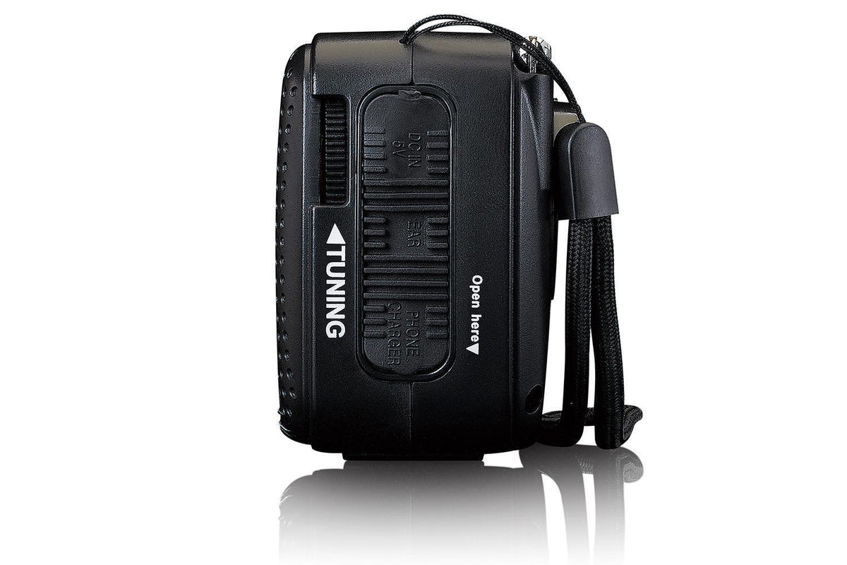 Lenco MCR-113BK Portable Emergency Radio | Hand Crank | Power Bank | Black-8