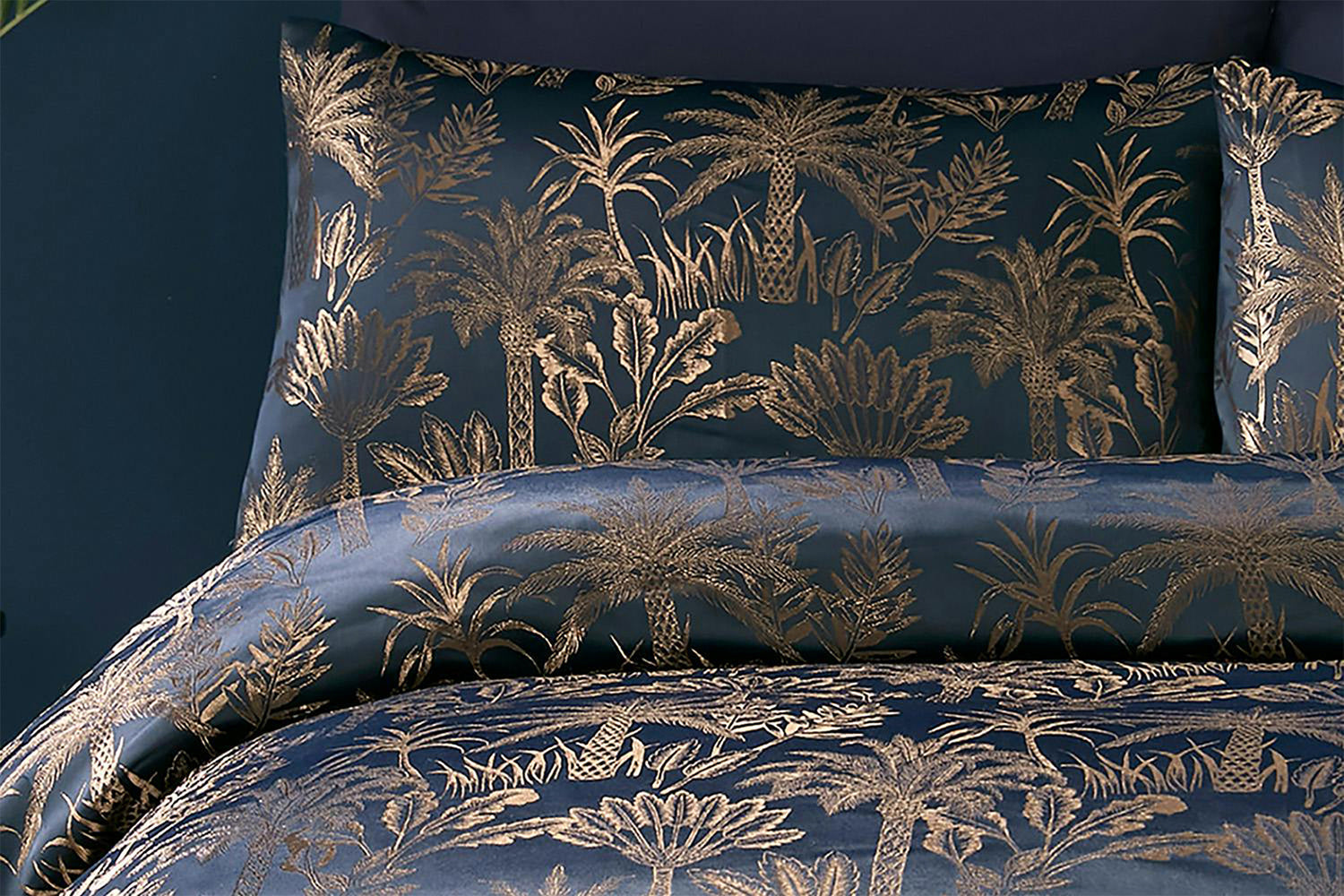 Soiree | Jacquard Duvet Cover Set | Midnight Blue | Super King-2