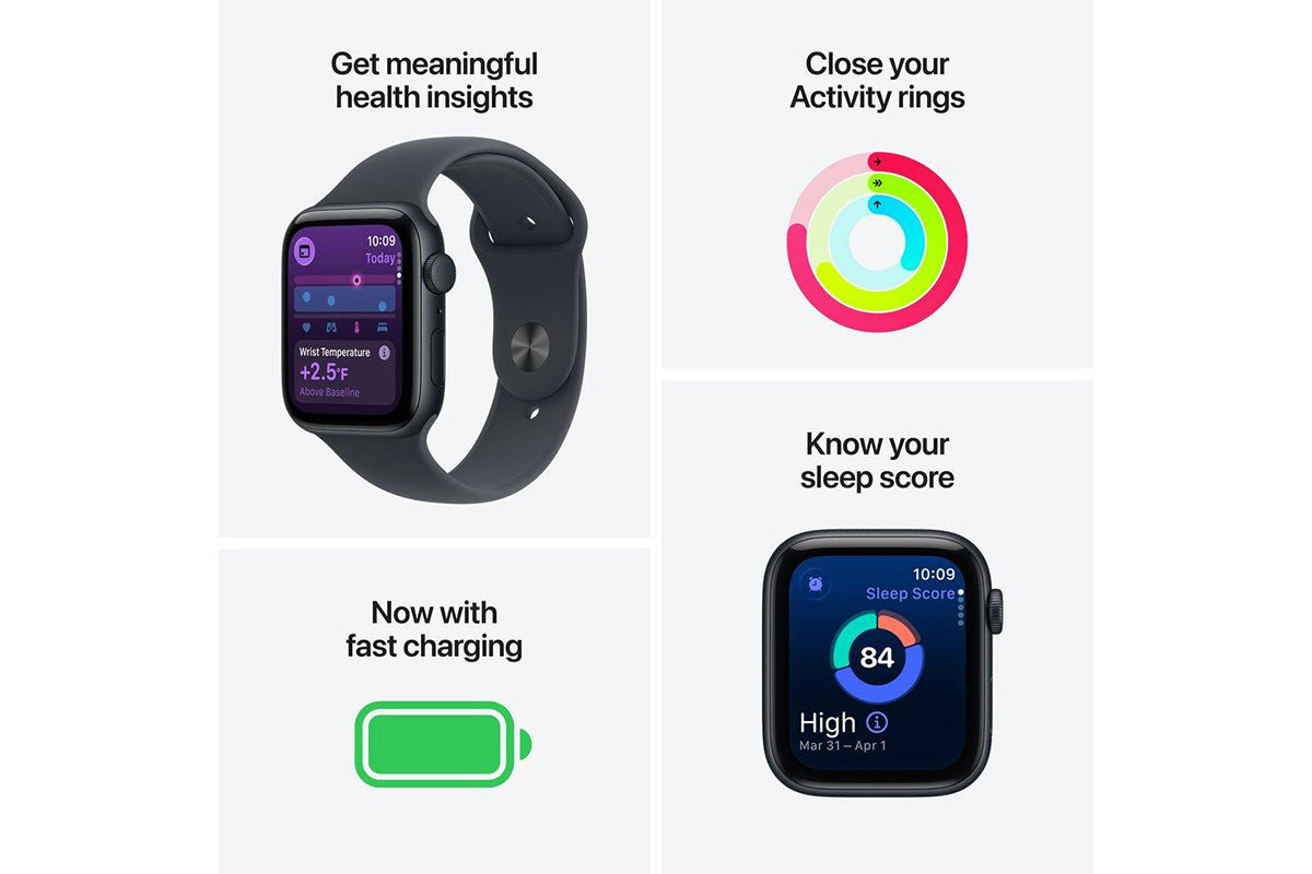 Apple Watch SE 3 | GPS | 40mm | Midnight Aluminium | Midnight Sport Band | M/L-3