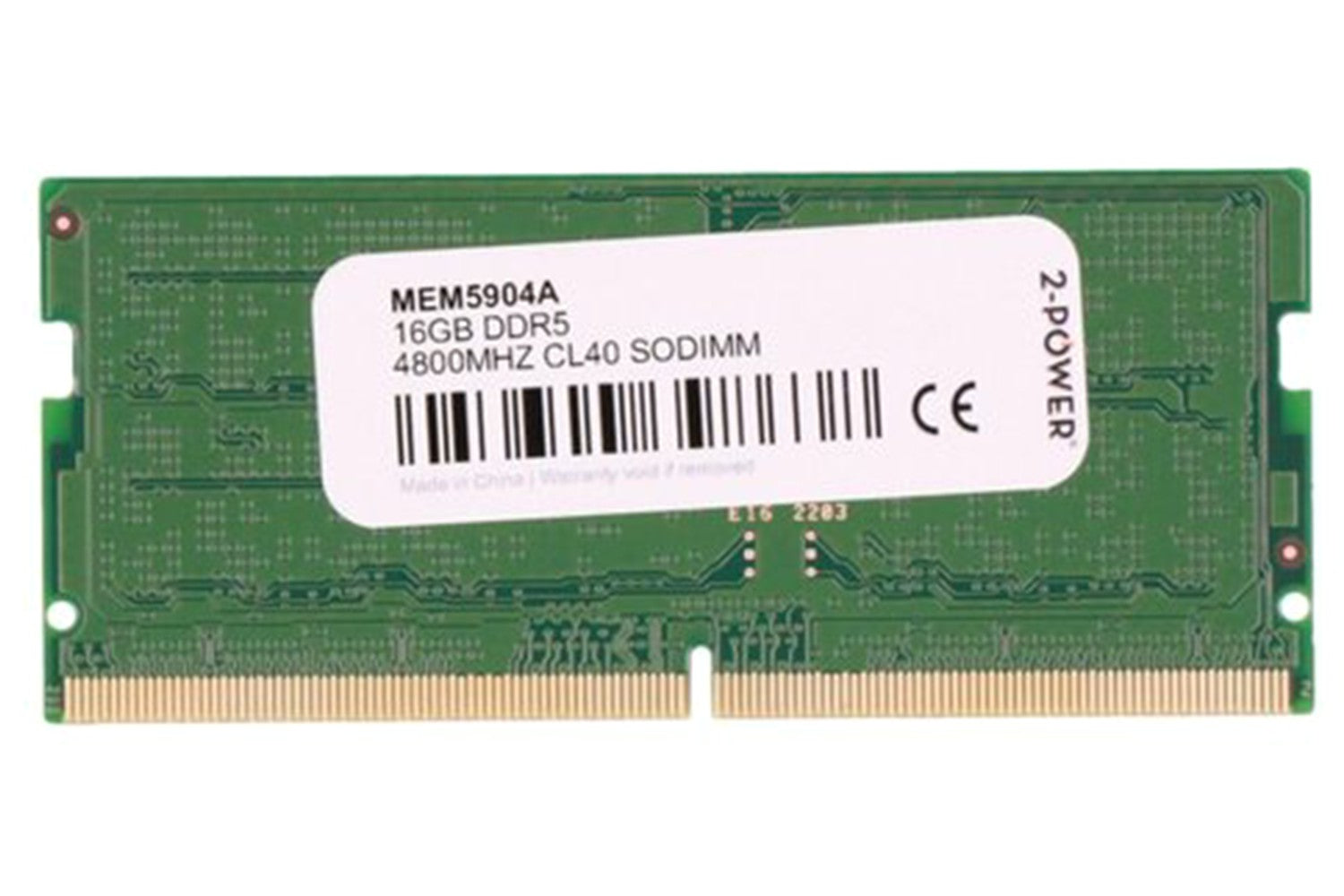 2-Power 16GB DDR5 4800MHz CL40 SODIMM