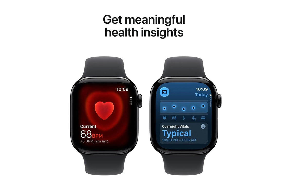 Apple Watch Series 11 | GPS | 42mm | Jet Black Aluminium | Black Sport Band | S/M-5