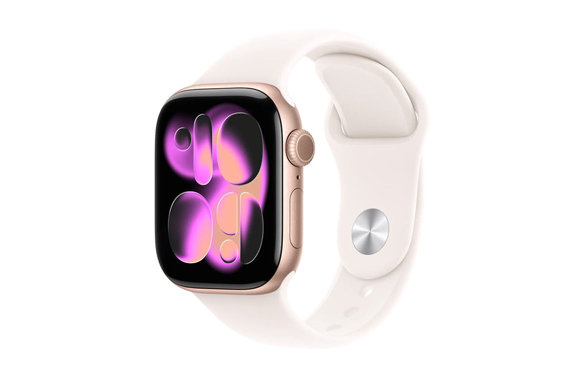 Apple Watch Series 11 | GPS | 42mm | Rose Gold Aluminium | Light Blush Sport Band | S/M